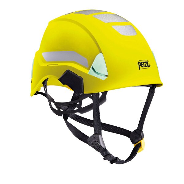 petzl strato hi viz helmet yellow